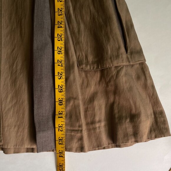 CAbi Women's Tan Swing Trench Coat Size L - Picture 5 of 6